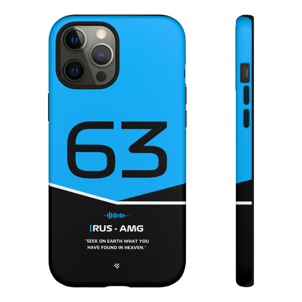 George Russell F1 Helmet Phone Case 2024 - NEVERLESS