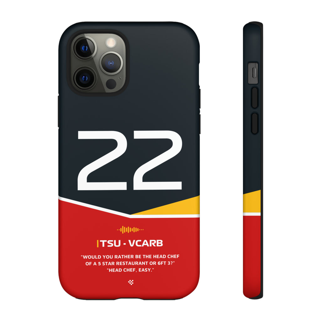 Yuki Tsunoda F1 Helmet Phone Case 2024 - NEVERLESS