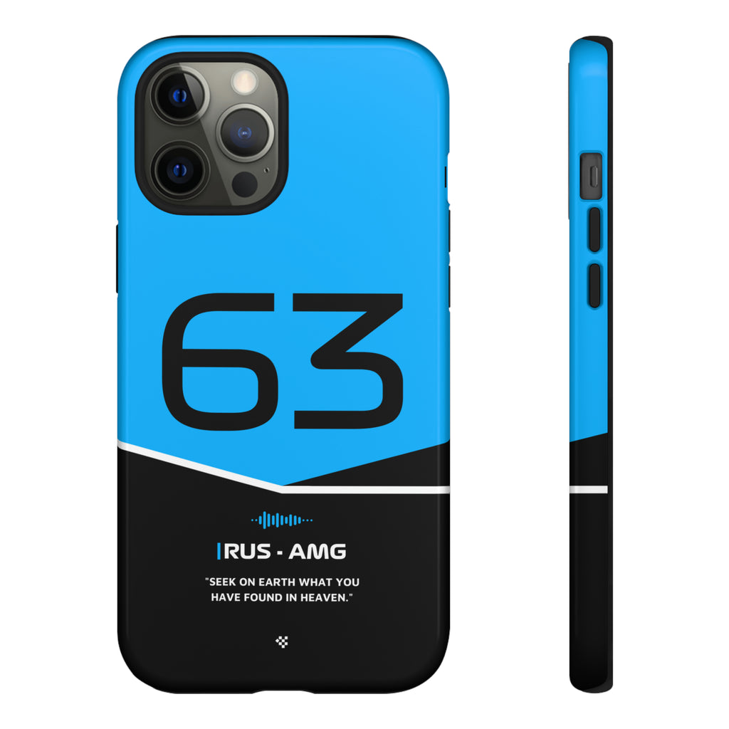 George Russell F1 Helmet Phone Case 2024 - NEVERLESS