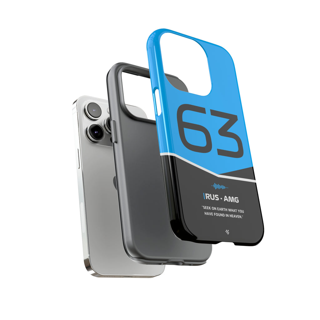 George Russell F1 Helmet Phone Case 2024 - NEVERLESS