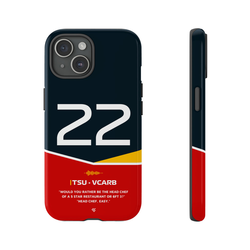 Yuki Tsunoda F1 Helmet Phone Case 2024 - NEVERLESS