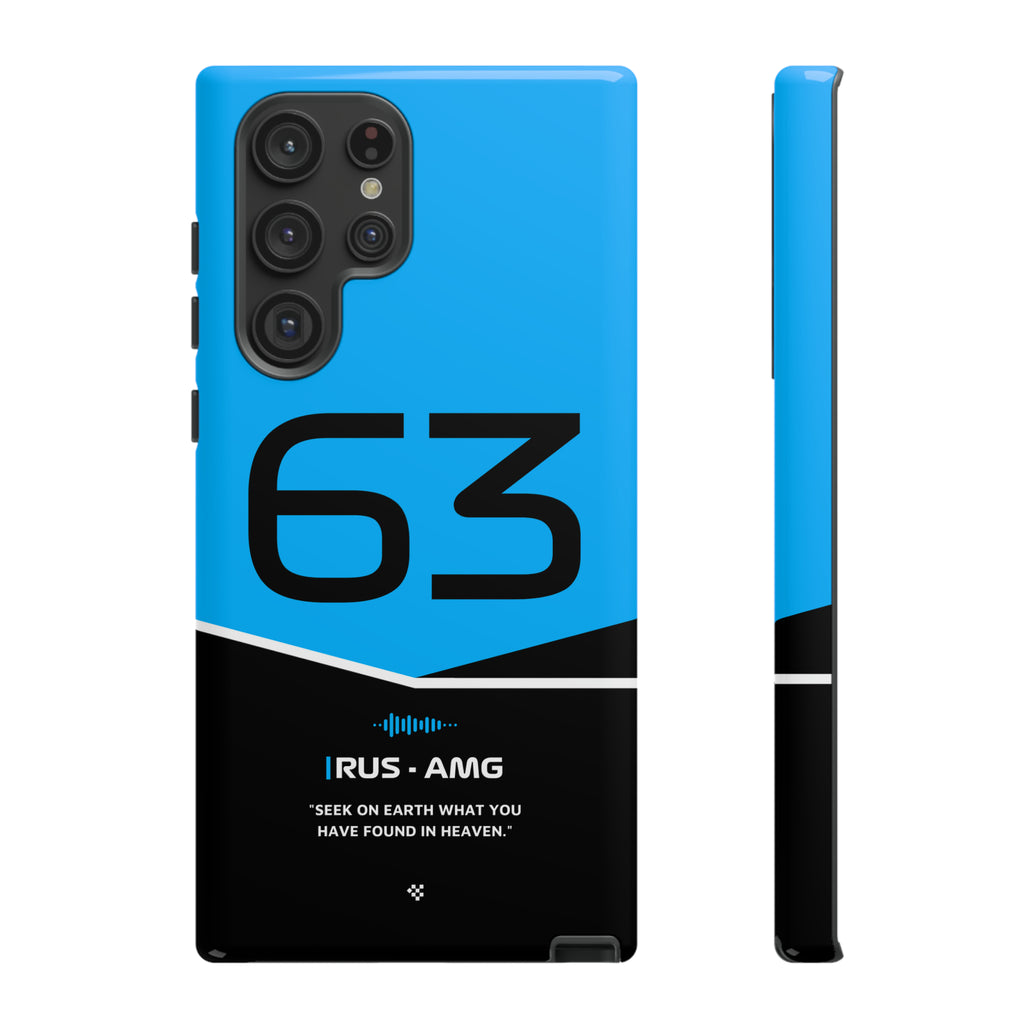 George Russell F1 Helmet Phone Case 2024 - NEVERLESS