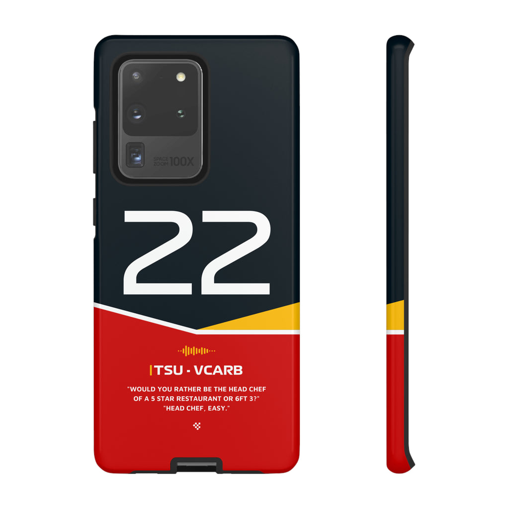 Yuki Tsunoda F1 Helmet Phone Case 2024 - NEVERLESS