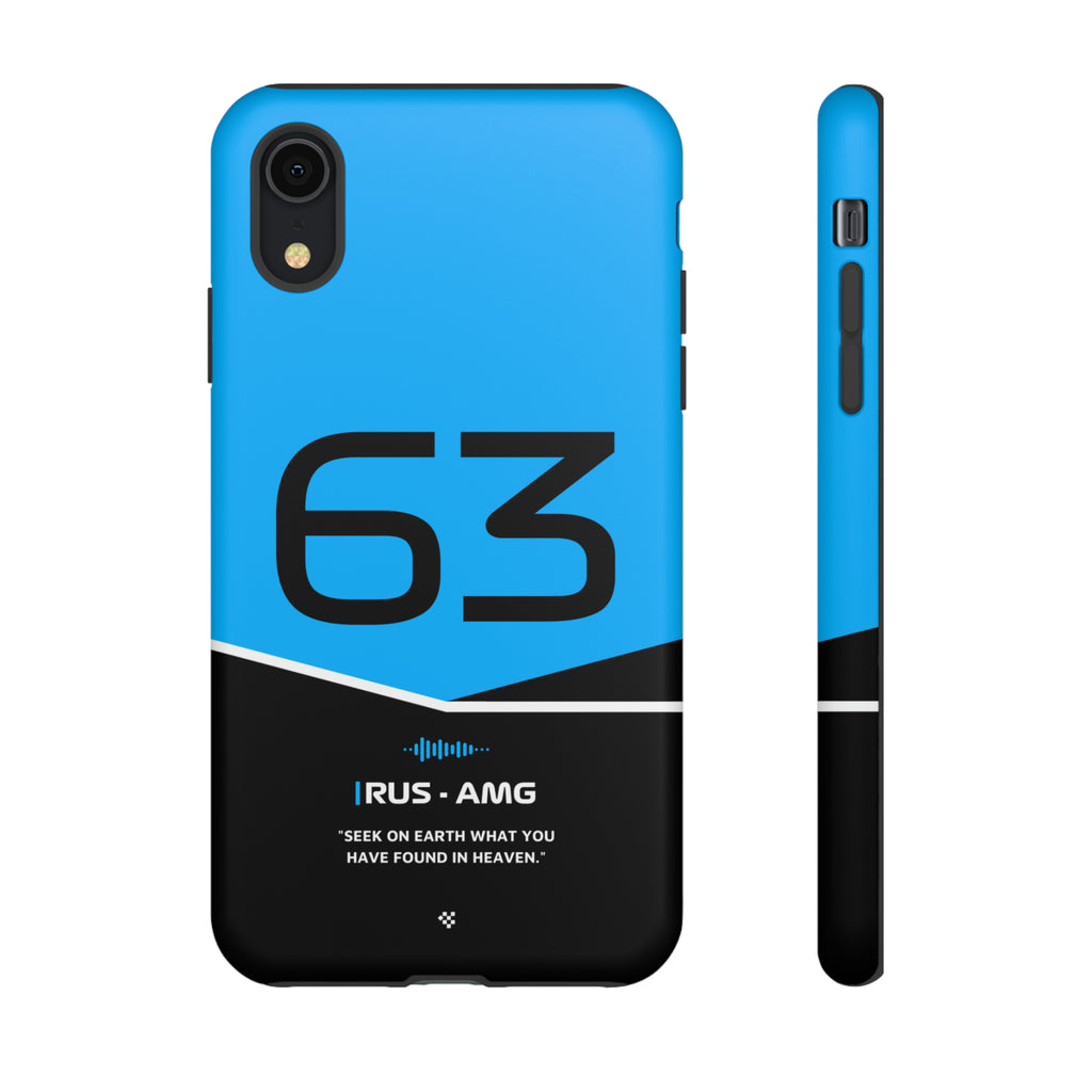 George Russell F1 Helmet Phone Case 2024 - NEVERLESS