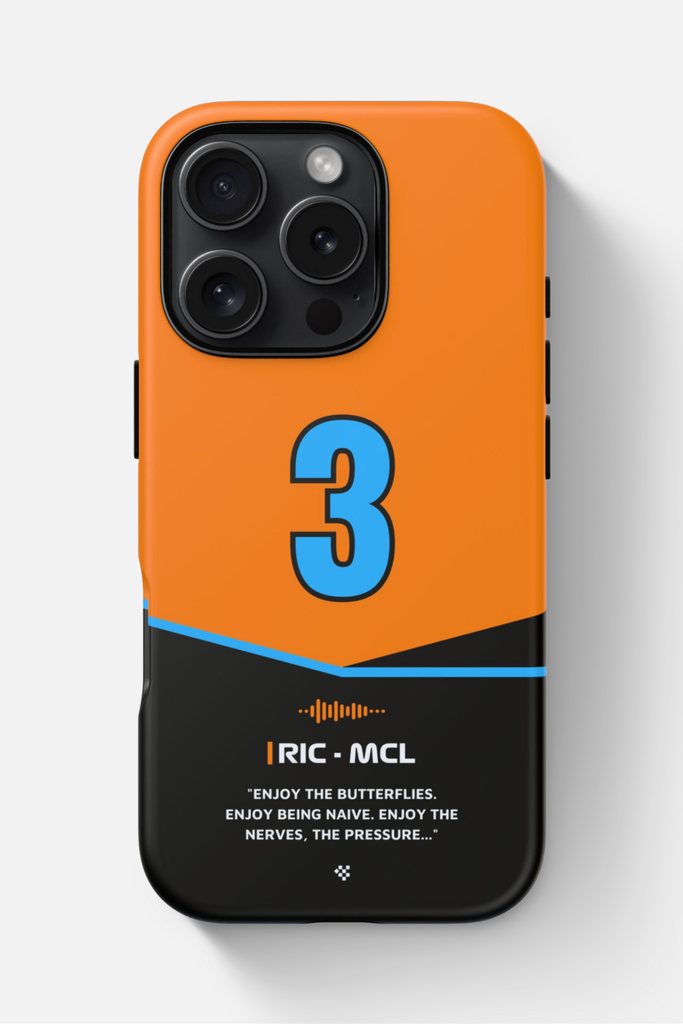Orange Daniel Ricciardo F1 iPhone Case