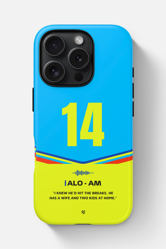 Stylish Fernando Alonso F1 2025 Helmet Phone Case picture