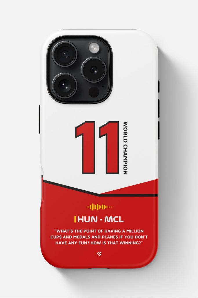 Stylish James Hunt F1 Legend Phone Case for iPhone, Samsung and Google Pixel