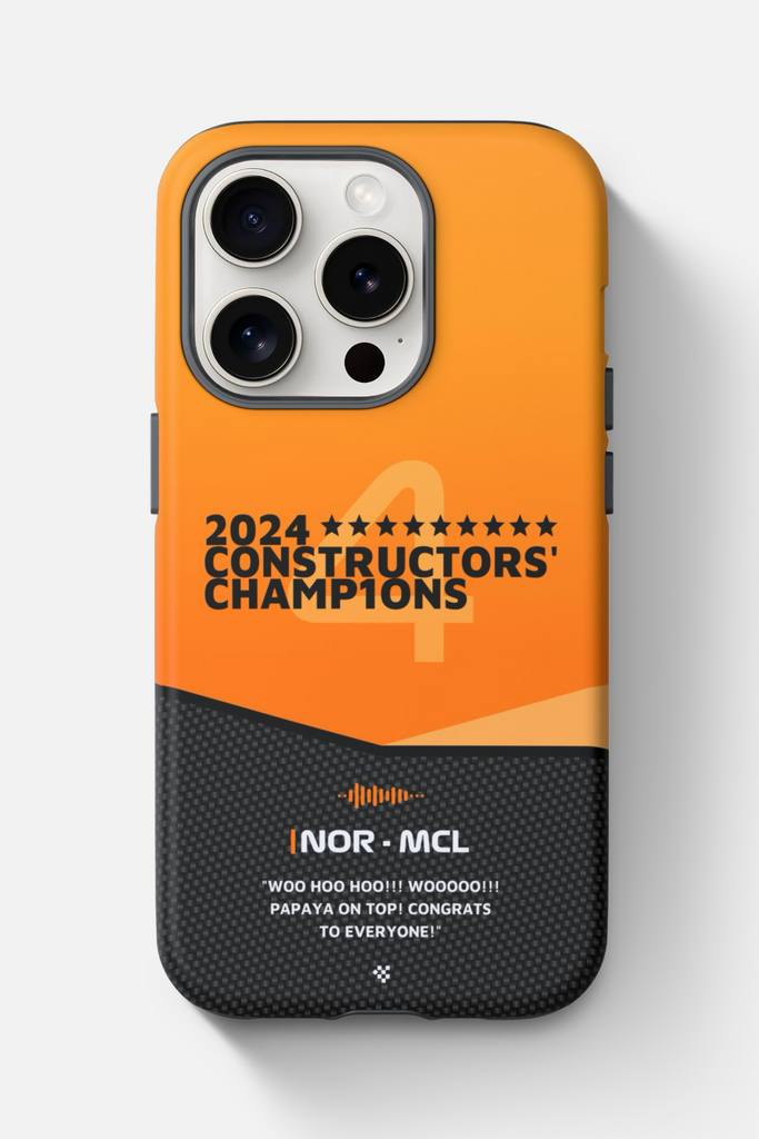 Lando Norris F1 2024 Constructors' Champions Phone Case