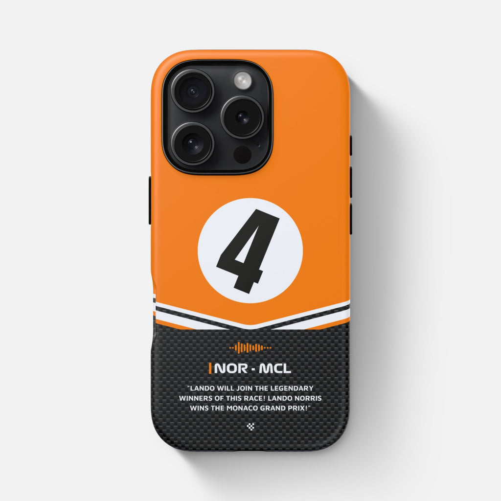 Lando Norris F1 2025 Monaco Phone Case