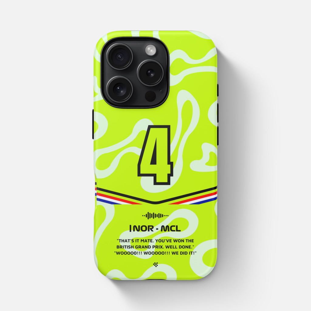 Lando Norris F1 2025 Silverstone Phone Case
