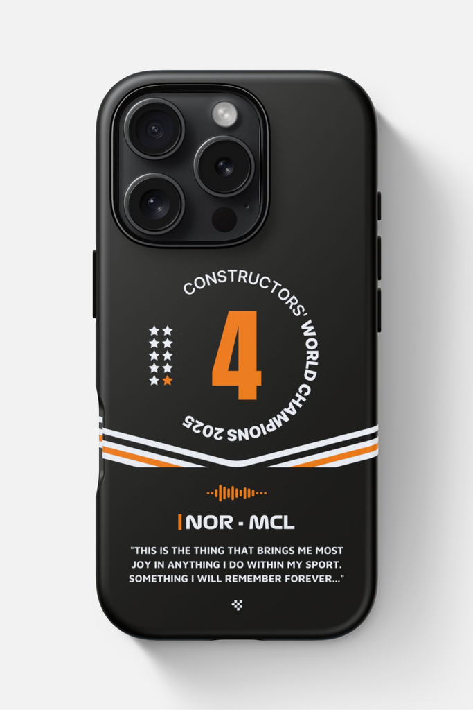 Lando Norris F1 2025 WCC Phone Case - iPhone, Samsung