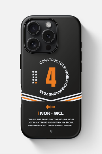 Lando Norris F1 2025 WCC Phone Case - iPhone, Samsung