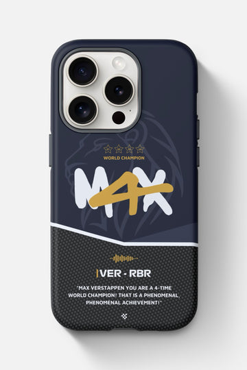 Max Verstappen F1 2024 World Champion Phone Case