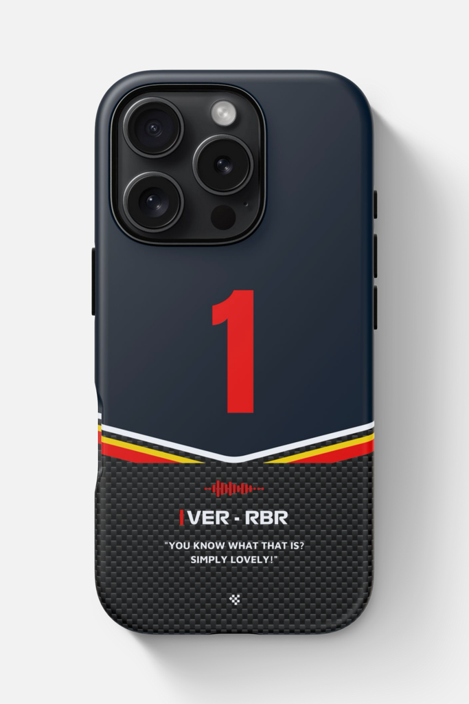 Stylish Max Verstappen F1 2025 Team Phone Case for iPhone, Samsung and Google Pixel phones - perfect for Formula 1 fans