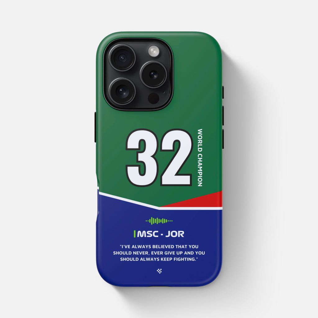 Michael Schumacher F1 Legend Phone Case in Jordan design