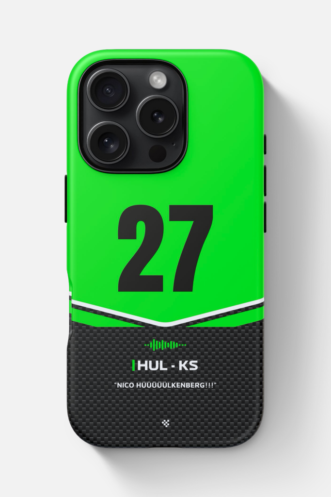 Stylish Nico Hülkenberg F1 2025 Team Phone Case for iPhone, Samsung and Google pixel phones - perfect for Formula 1 and Nico Hülkenberg fans