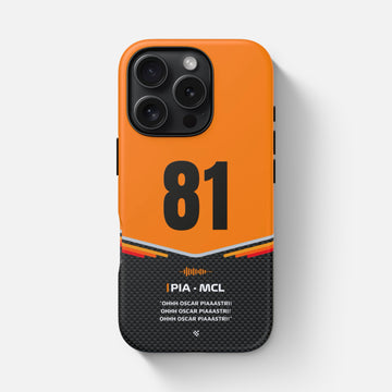 Orange Oscar Piastri F1 2025 Team Phone Case