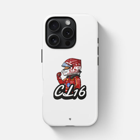 Picture of the Charles Leclerc "Prince of Monaco" Phone Case in white
