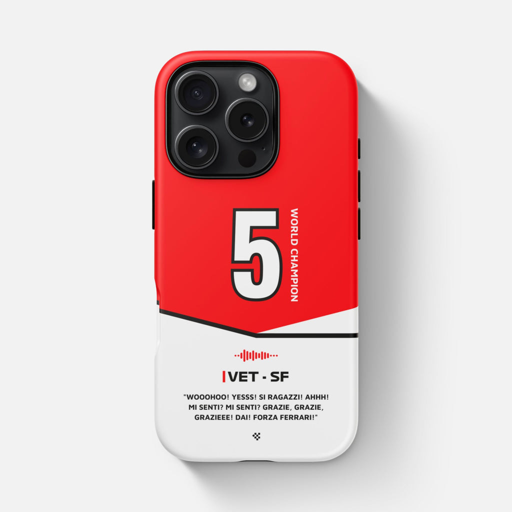 Red Sebastian Vettel F1 Legend Phone Case