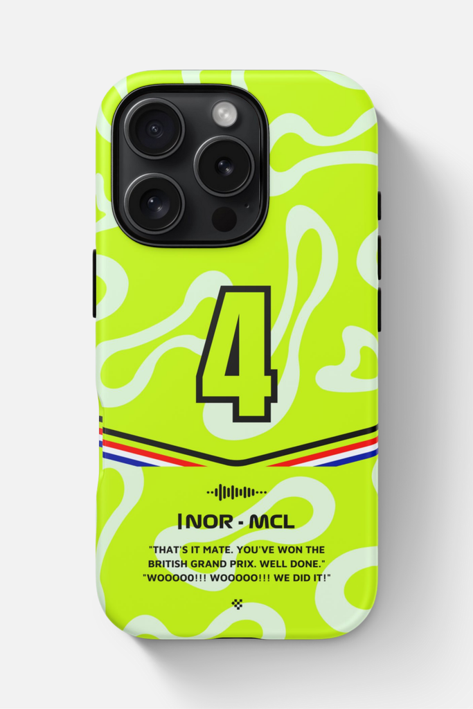 Green Lando Norris F1 2025 Silverstone Phone Case - for iPhone