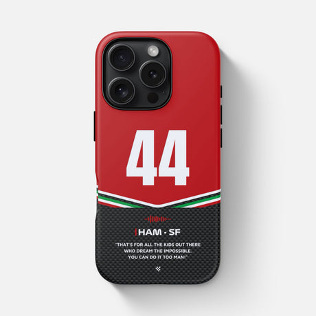 red lewis hamilton Ferrari phone case