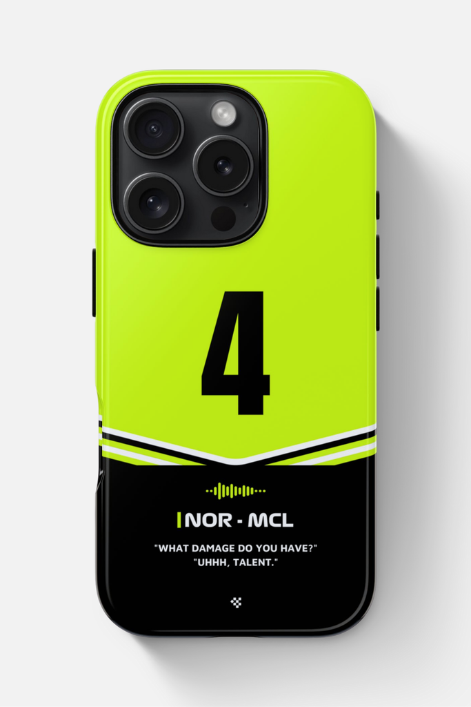 Lando Norris F1 2025 Helmet Phone Case 