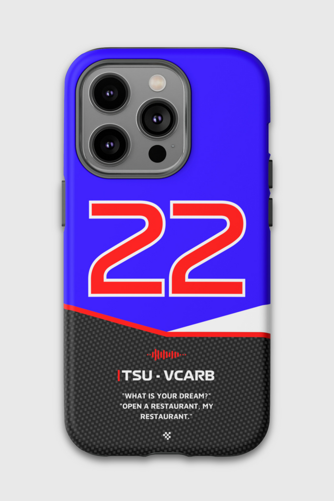 Yuki Tsunoda F1 Car Phone Case 2024 - NEVERLESS