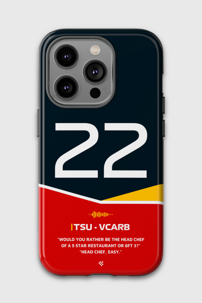 Yuki Tsunoda F1 Helmet Phone Case 2024 - NEVERLESS