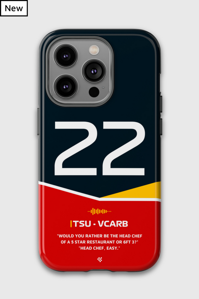 Yuki Tsunoda F1 Helmet Phone Case 2024 - NEVERLESS